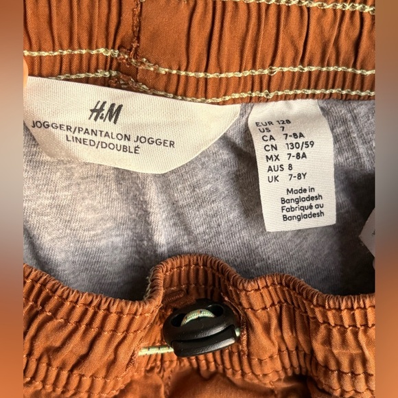 H&M boy’s Cargo Pants in Warm Rust size:7-8 - Picture 4 of 4